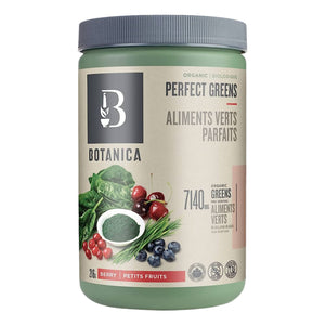 Botanica Perfect Greens Powder Berry - 216g - Providing 7140mg of organic greens per serving!