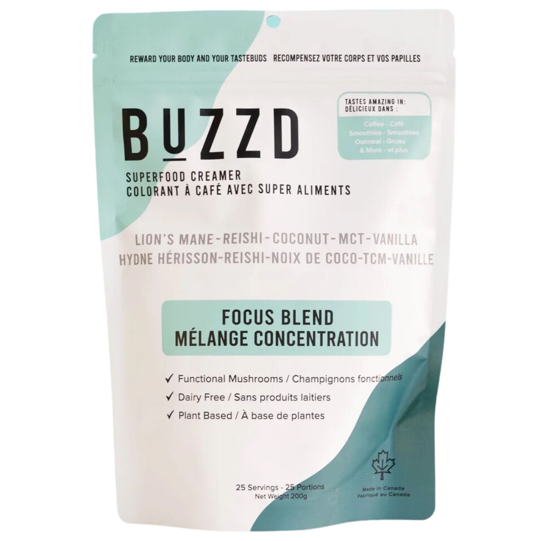 Buzzd Focus Blend Superfood Coffee Creamer 200g