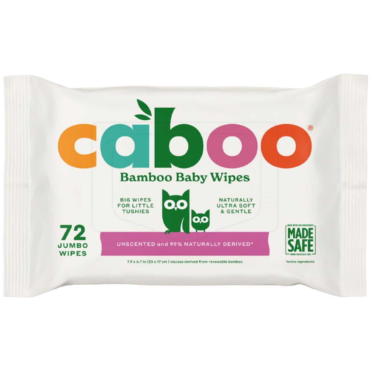 Caboo Bamboo Baby Wipes with Aloe 72ct
