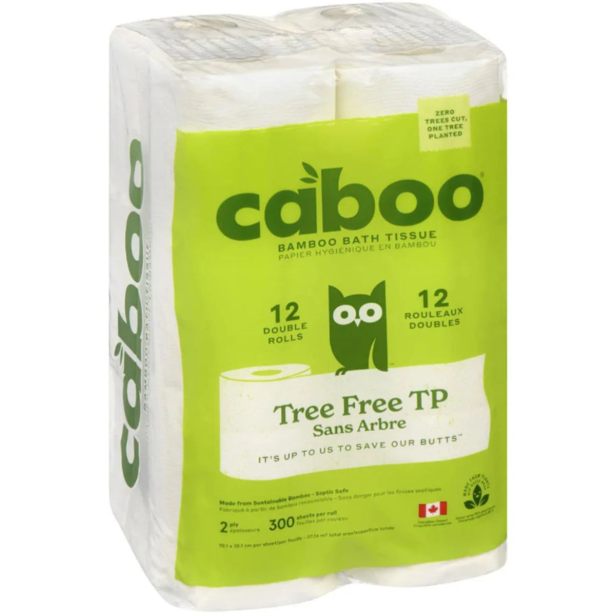 Caboo Tree-Free Bamboo 2 ply Toilet Paper 12pk