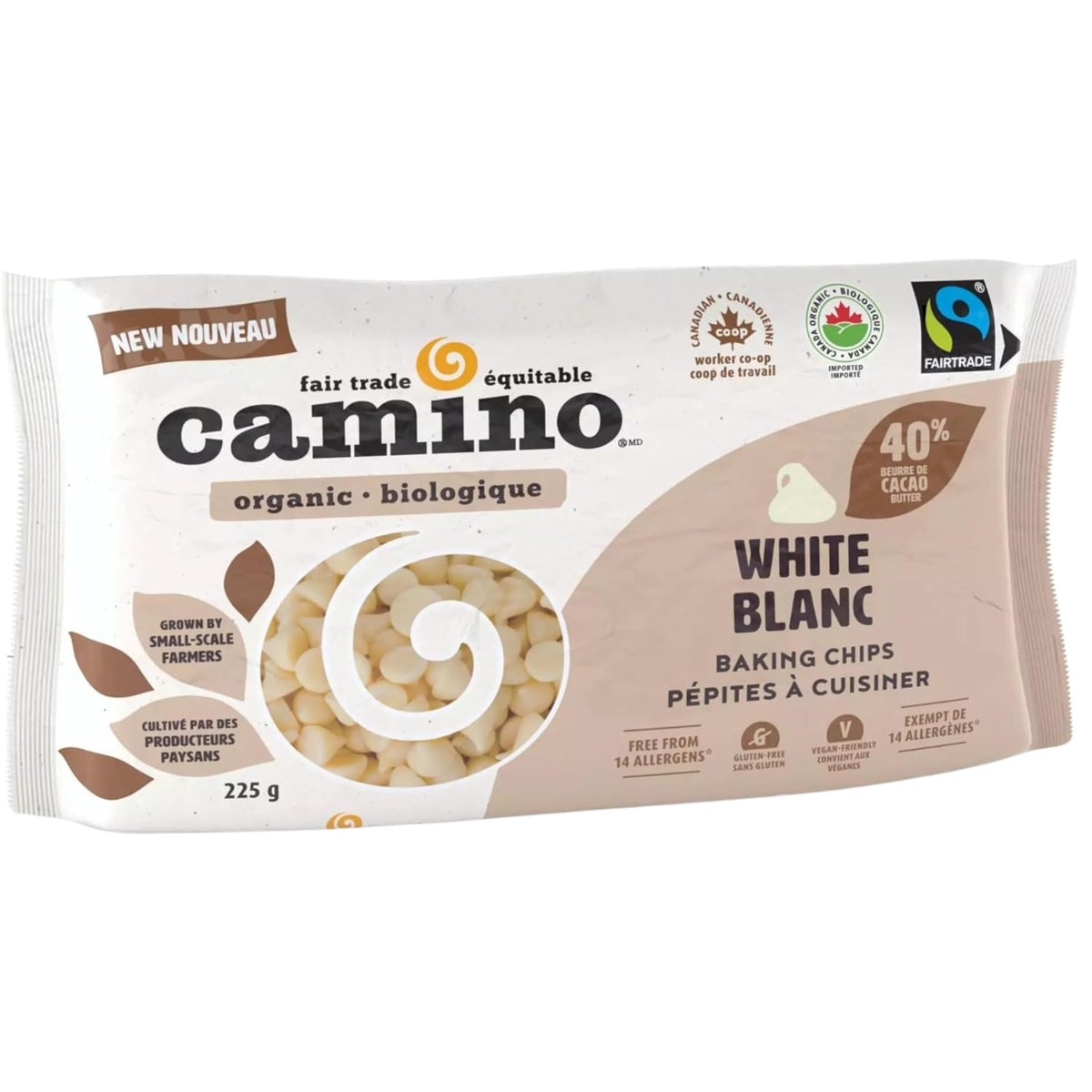 Camino Vegan White Baking Chips 225g