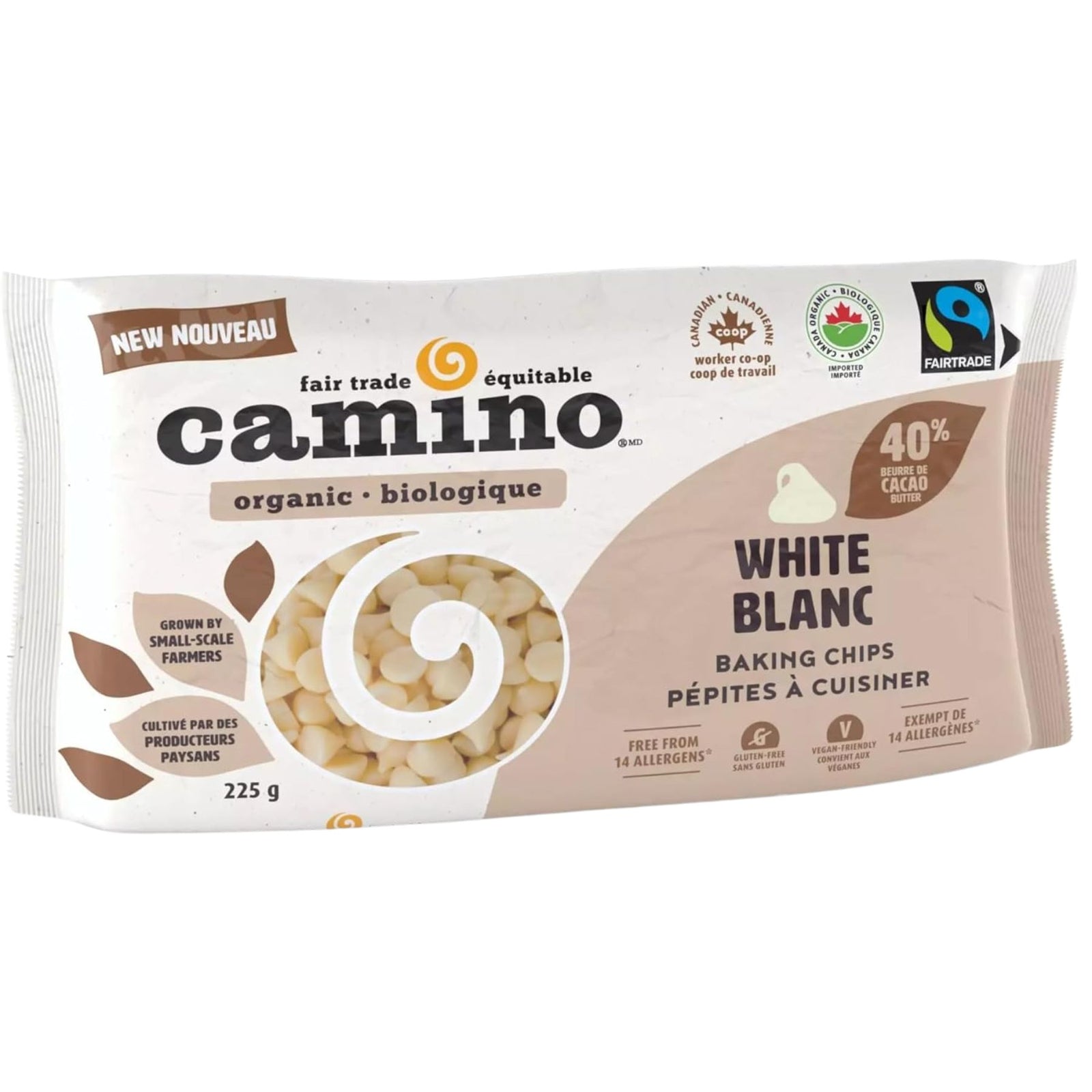 Camino Vegan White Baking Chips 225g