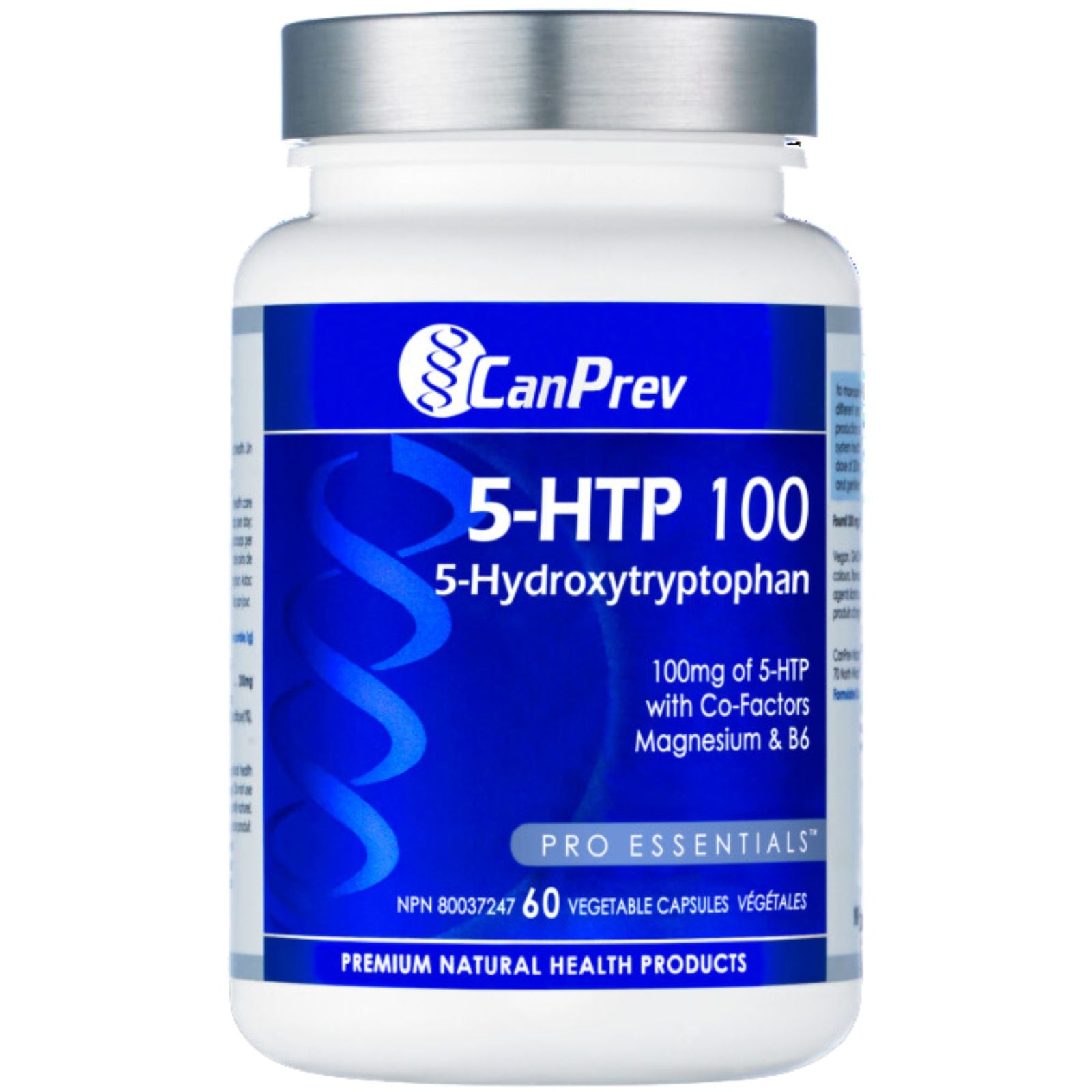 CanPrev 5-HTP 100 with B6 & Magnesium 60s