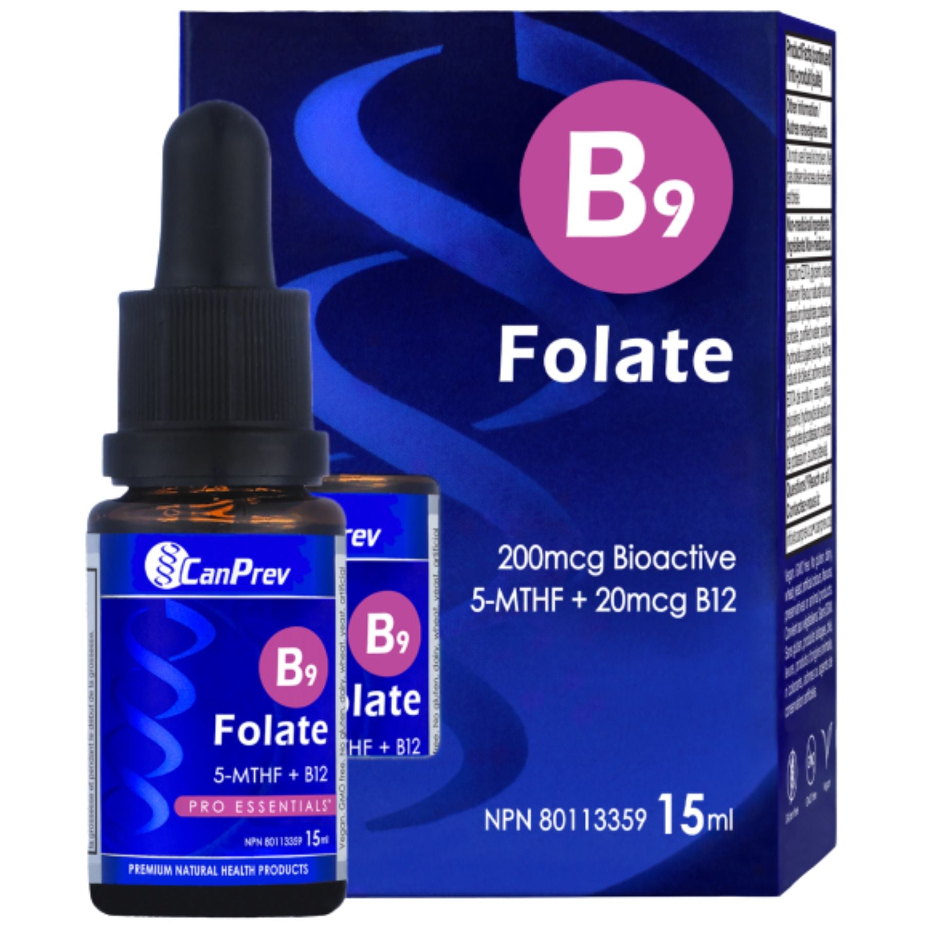 CanPrev B9 Folate 200mcg Drops 15mL