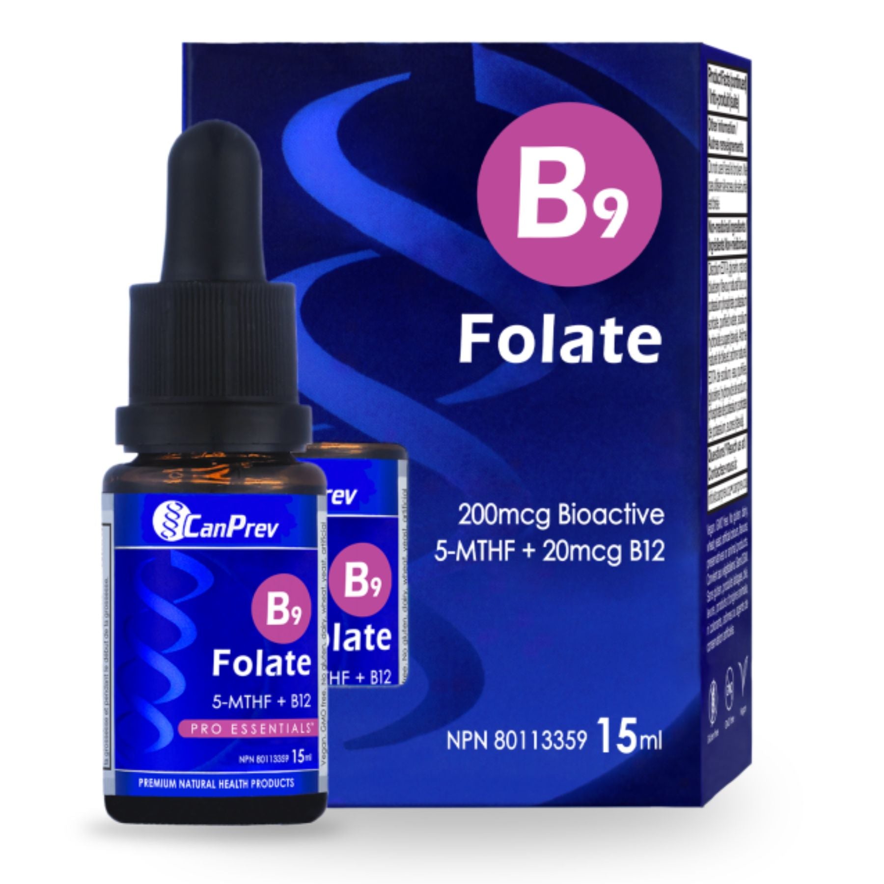 CanPrev B9 Folate 200mcg Drops 15ml