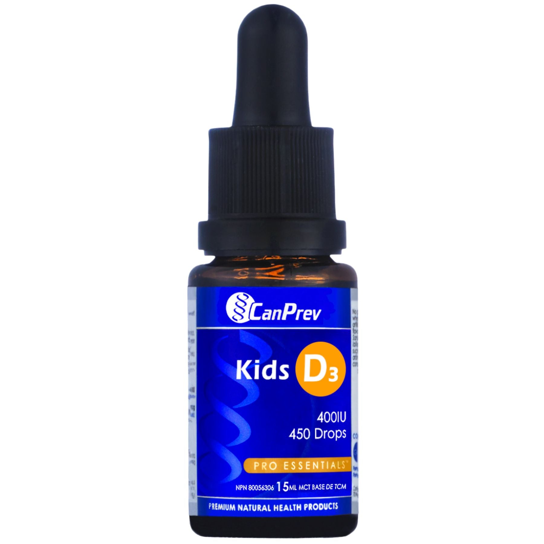 CanPrev D3 Drops Kids 400IU – MCT base 15mL