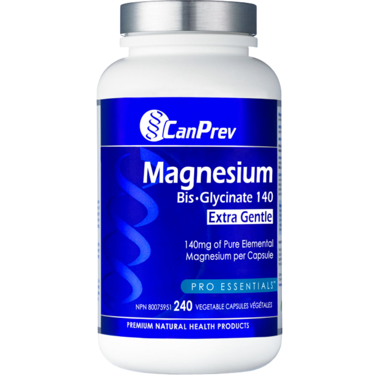 CanPrev Magnesium Bis-Glycinate 140 Extra Gentle 240s