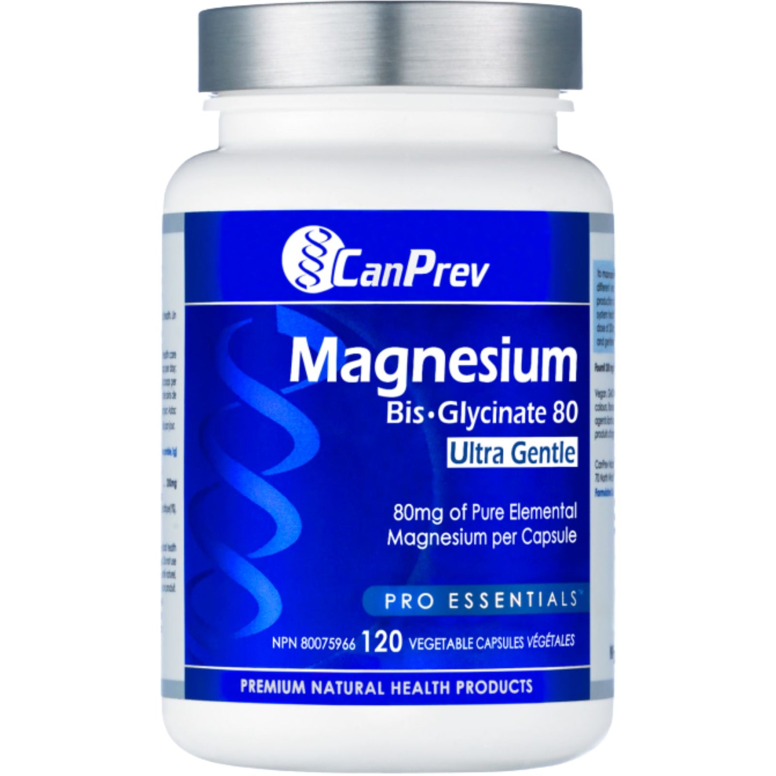CanPrev Magnesium Bis-Glycinate 80 Ultra Gentle 120s