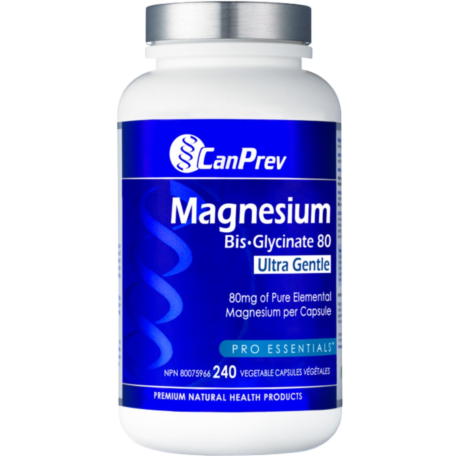CanPrev Magnesium Bis-Glycinate 80 Ultra Gentle 240s