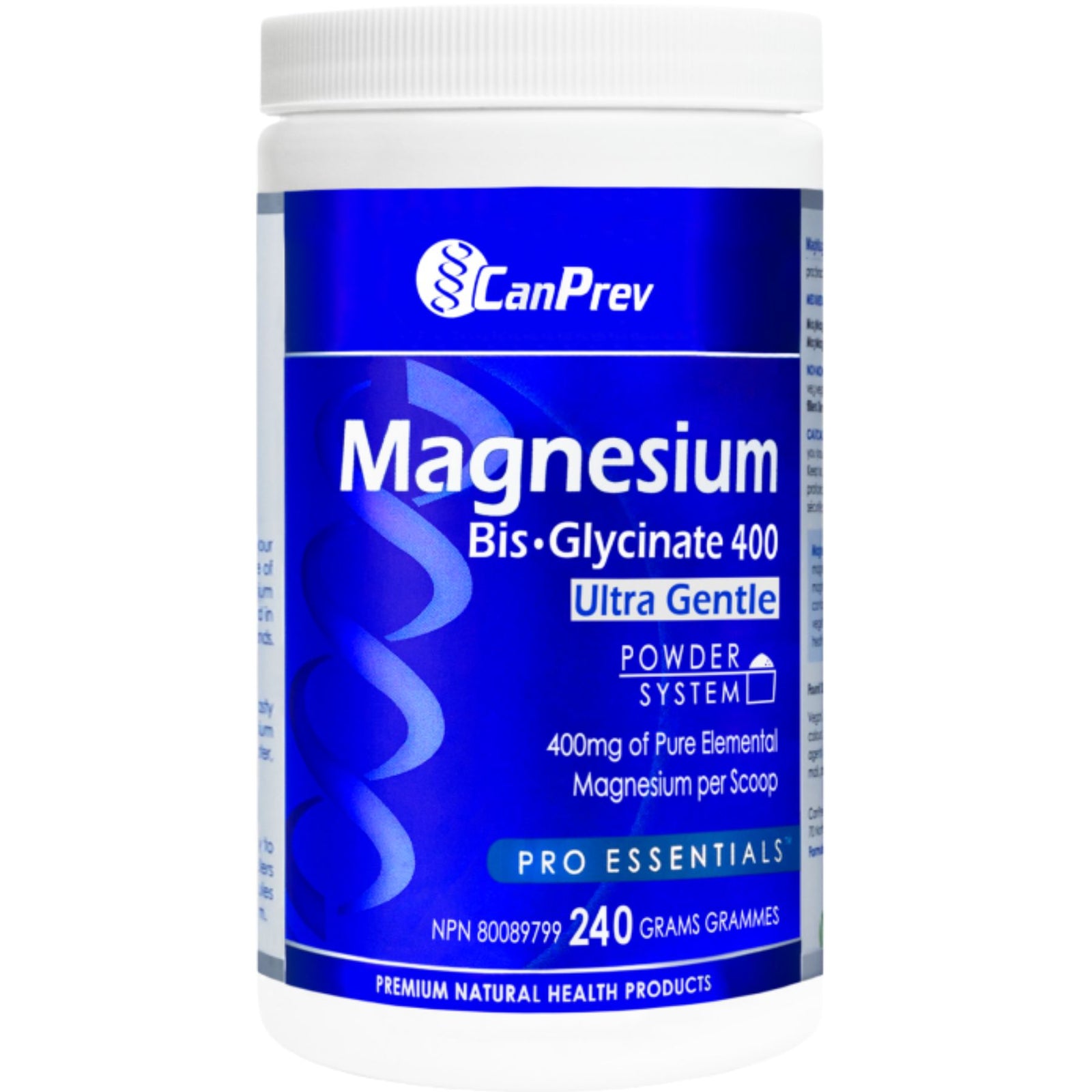 CanPrev Magnesium Bis-Glycinate 400 Ultra Gentle Powder 240g