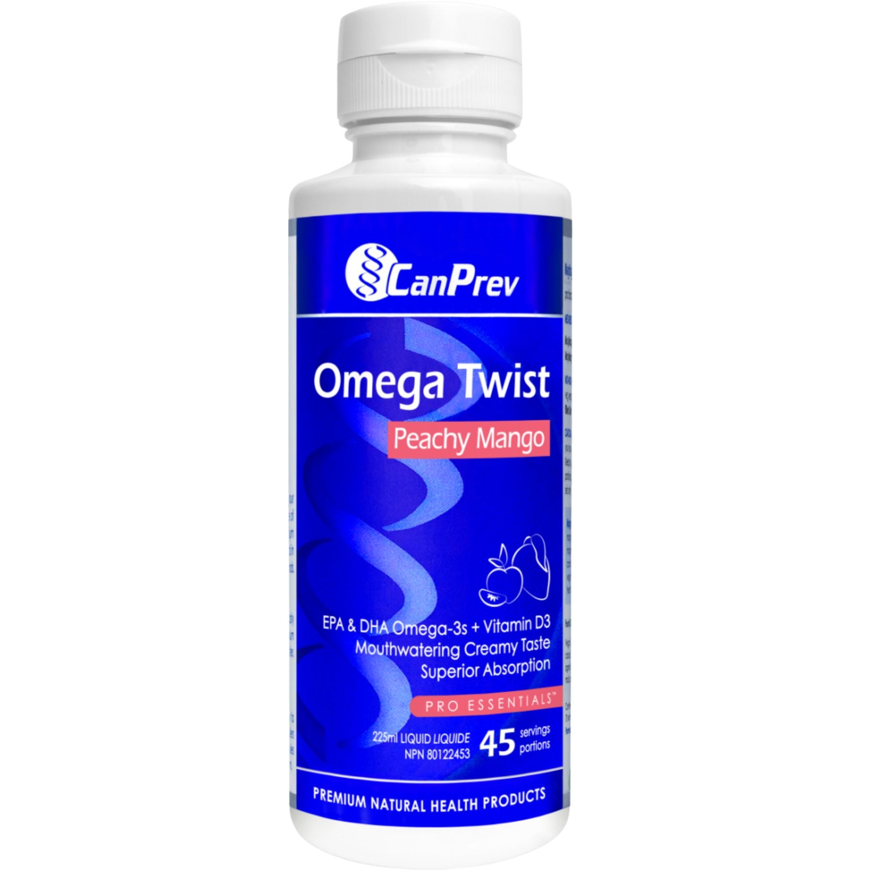 CanPrev Omega Twist Peach Mango 225mL