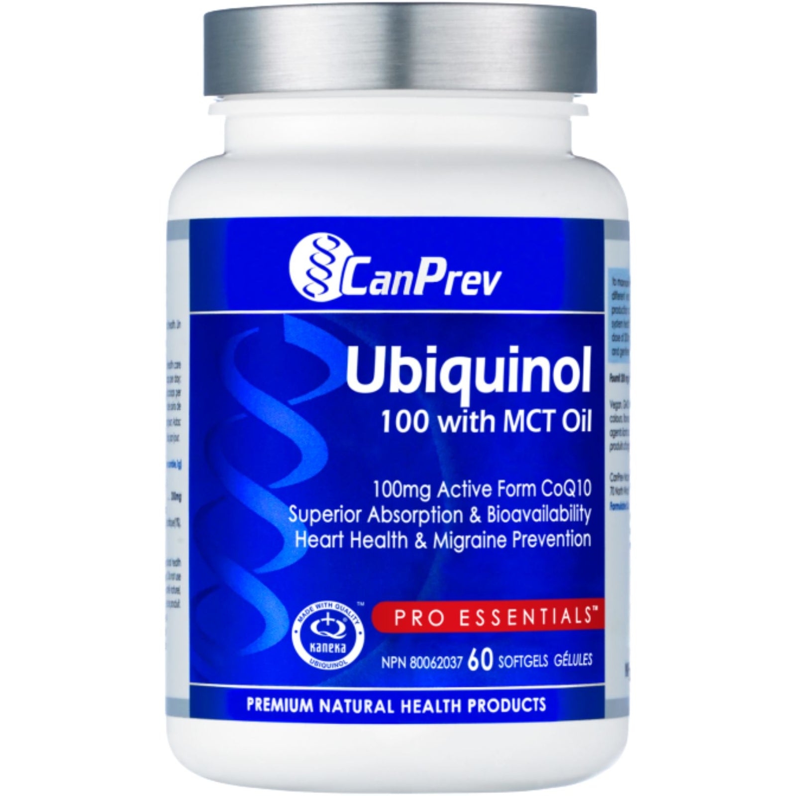 CanPrev Ubiquinol 100 with MCT Oil 60s