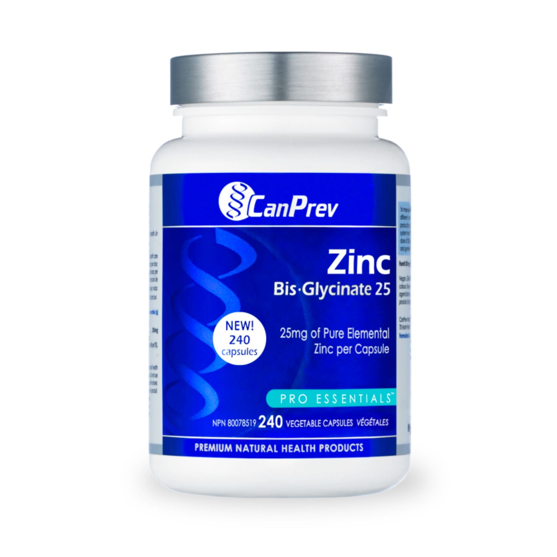 CanPrev Zinc Bis-Glycinate 25mg 240s