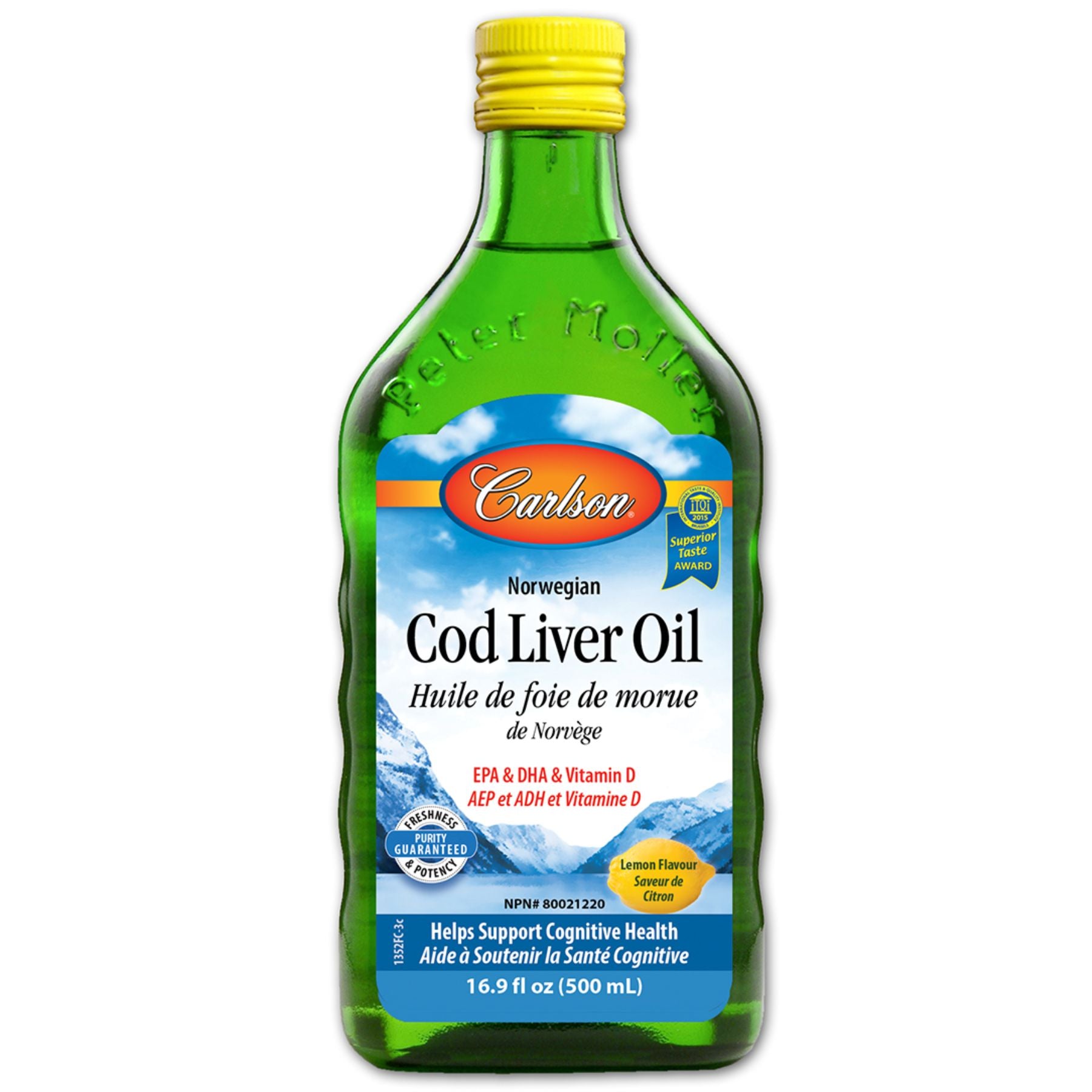 Carlson Cod Liver Oil Lemon 500ml