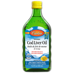 Carlson Cod Liver Oil Lemon 500ml