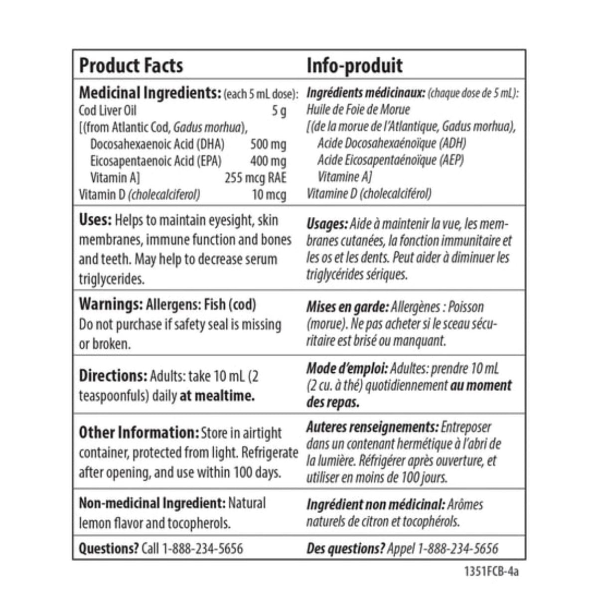 Carlson Cod Liver Oil Lemon 250ml