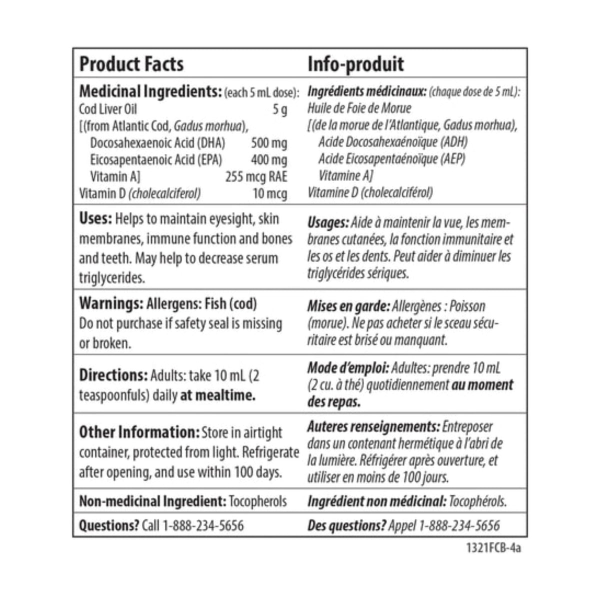 Carlson Cod Liver Oil Natural 500ml