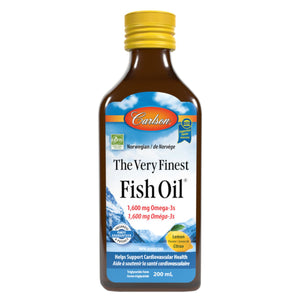 Carlson The Very Finest Fish Oil Liquid - Lemon 200ml