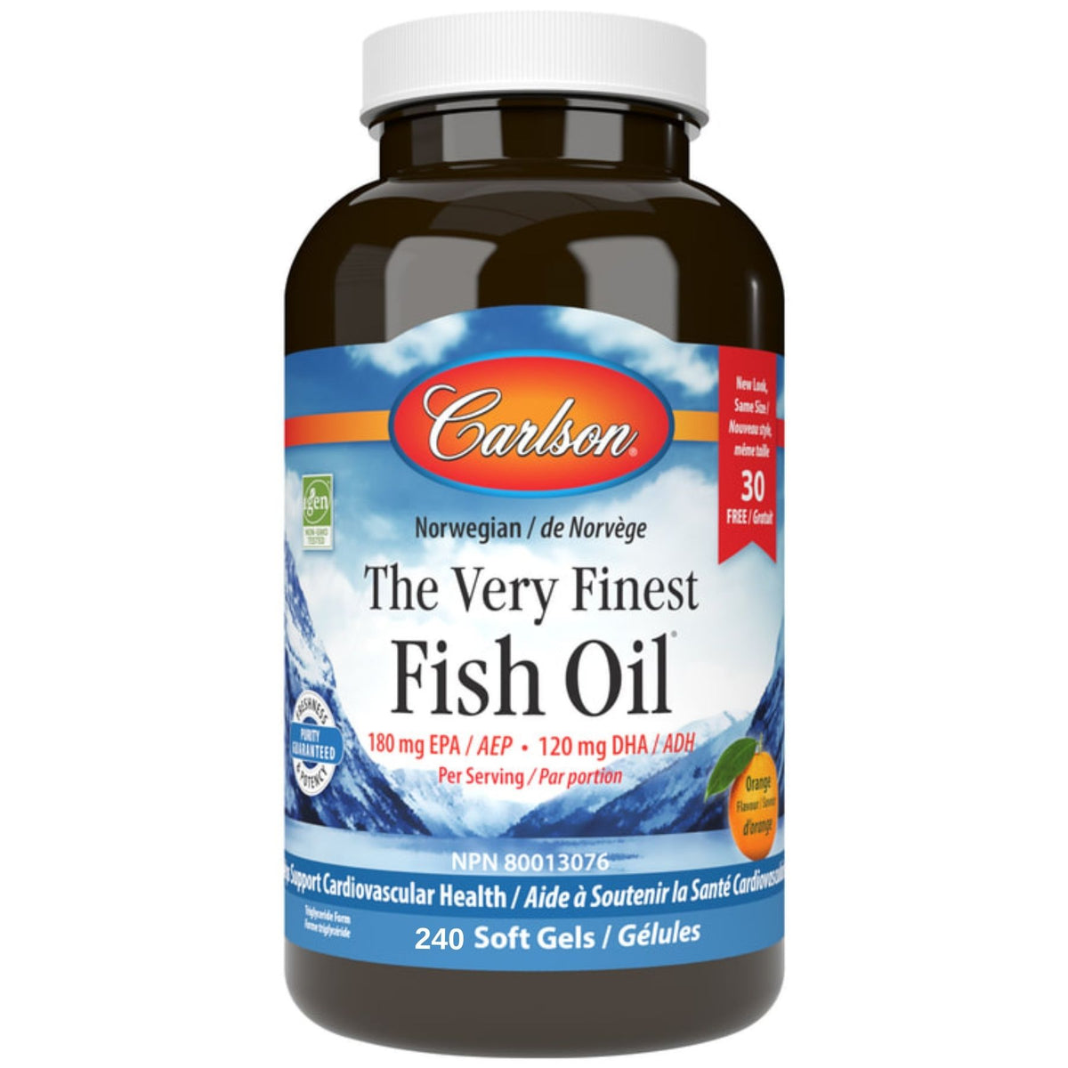 Carlson The Very Finest Fish Oil Orange 240s