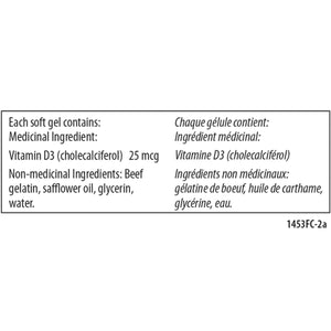 Carlson Vitamin D3 1,000 IU (25 mcg) 360s