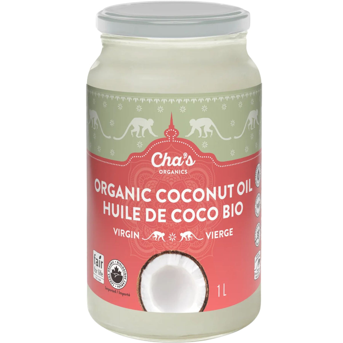 Cha's Organics Organic Virgin Coconut Oil 1L