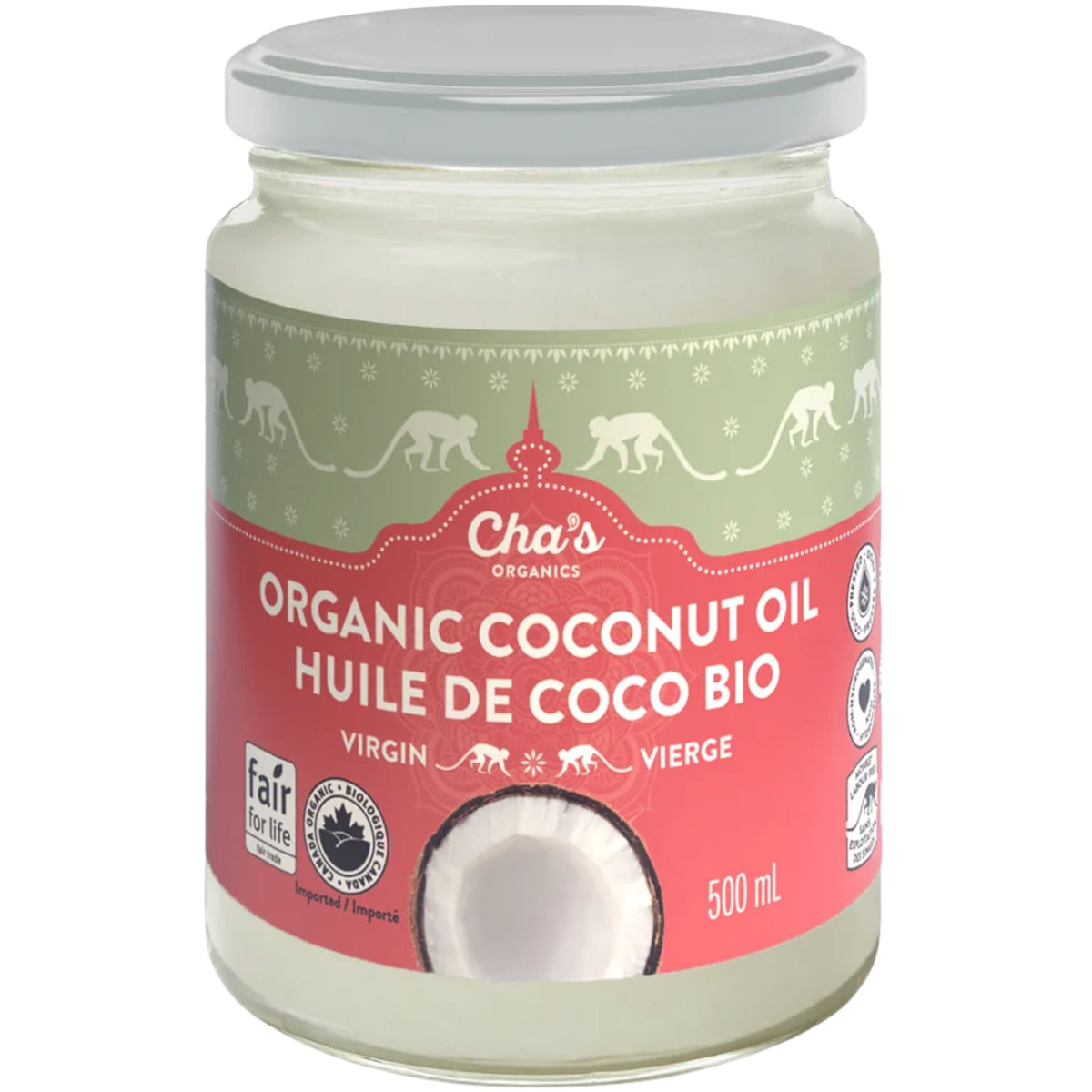 Cha's Organics Organic Virgin Coconut Oil 500mL