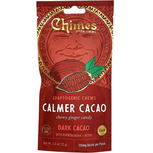 Chimes Adaptogen Ginger Chews Candy Calmer Cacao 72g