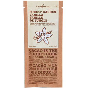 Chocosol Forest Garden Vanilla 83% Dark Chocolate 75g