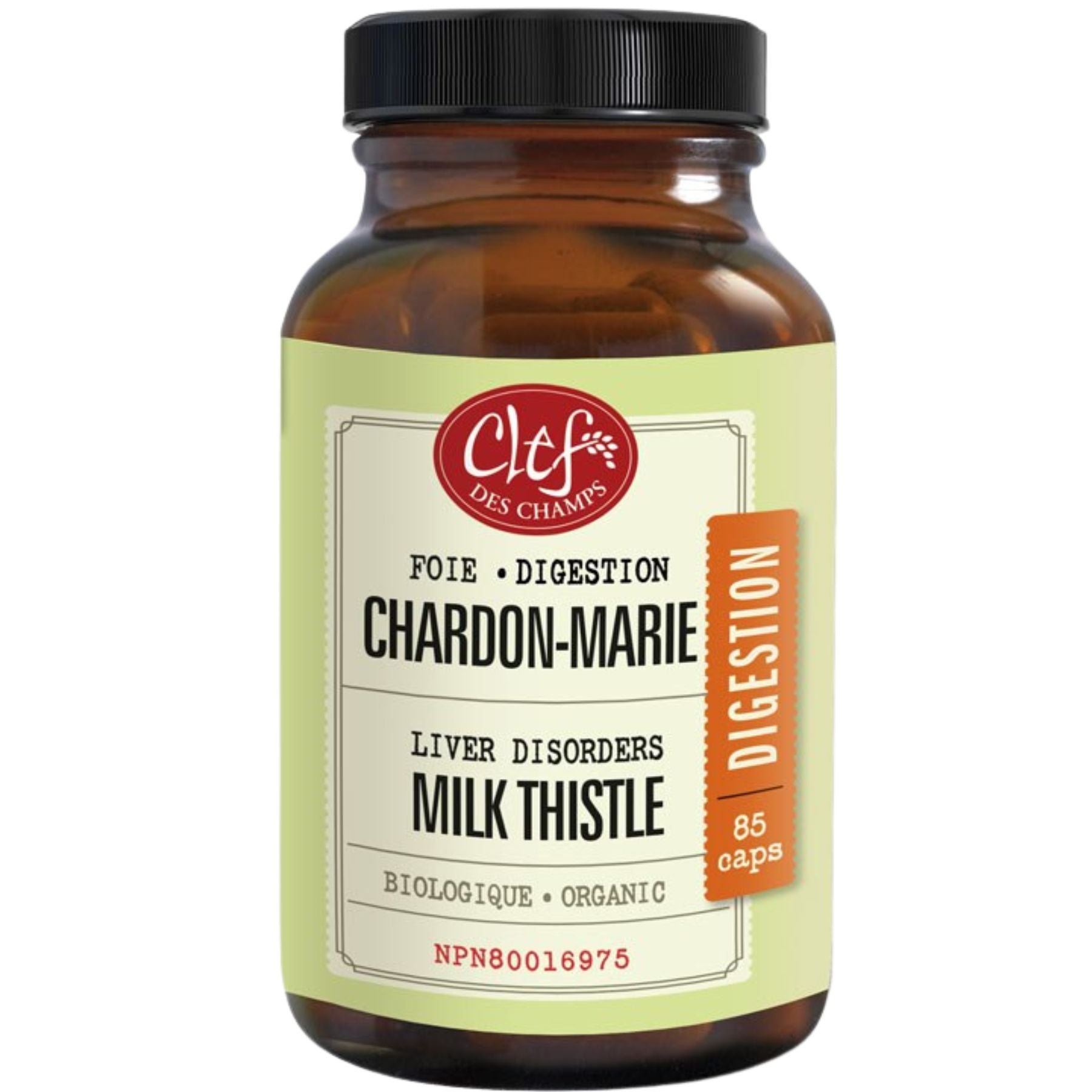 Clef Des Champs Organic Milk Thistle Capsules 85s