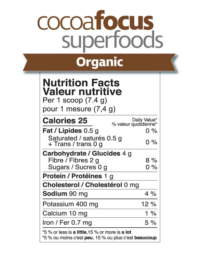 Prairie Naturals Organic CocoaFocus Superfoods 150g