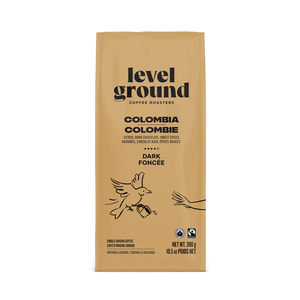 Level Ground Columbia Whole Bean Coffee - Dark Roast - 300g