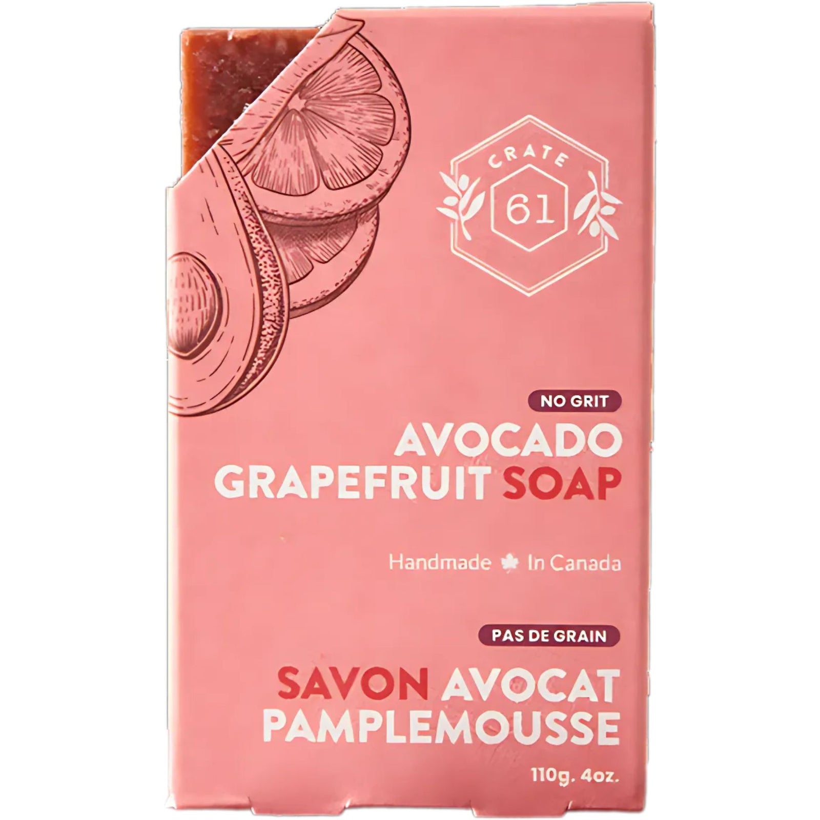 Crate 61 Avocado Grapefruit Bar Soap 110g