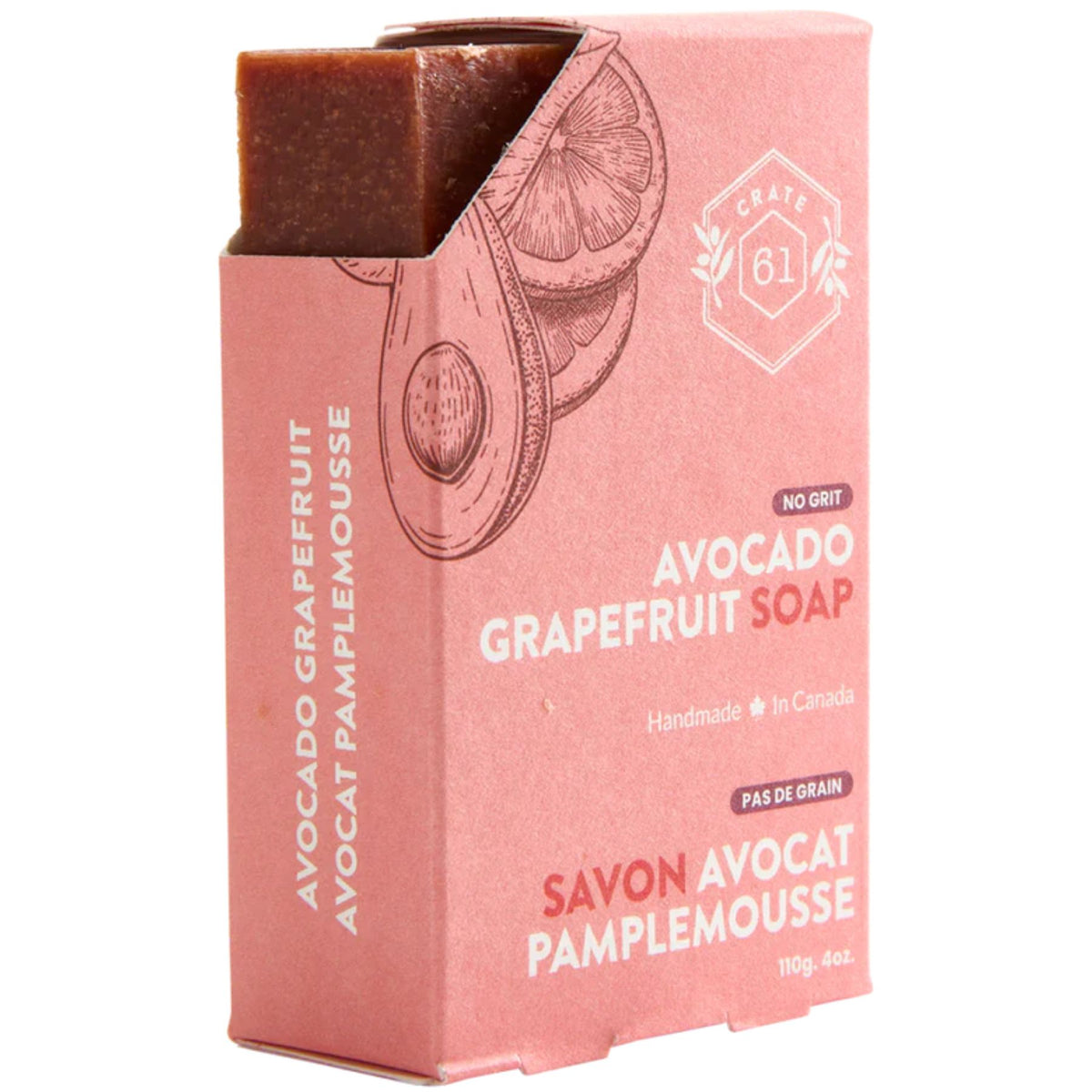 Crate 61 Avocado Grapefruit Bar Soap 110g