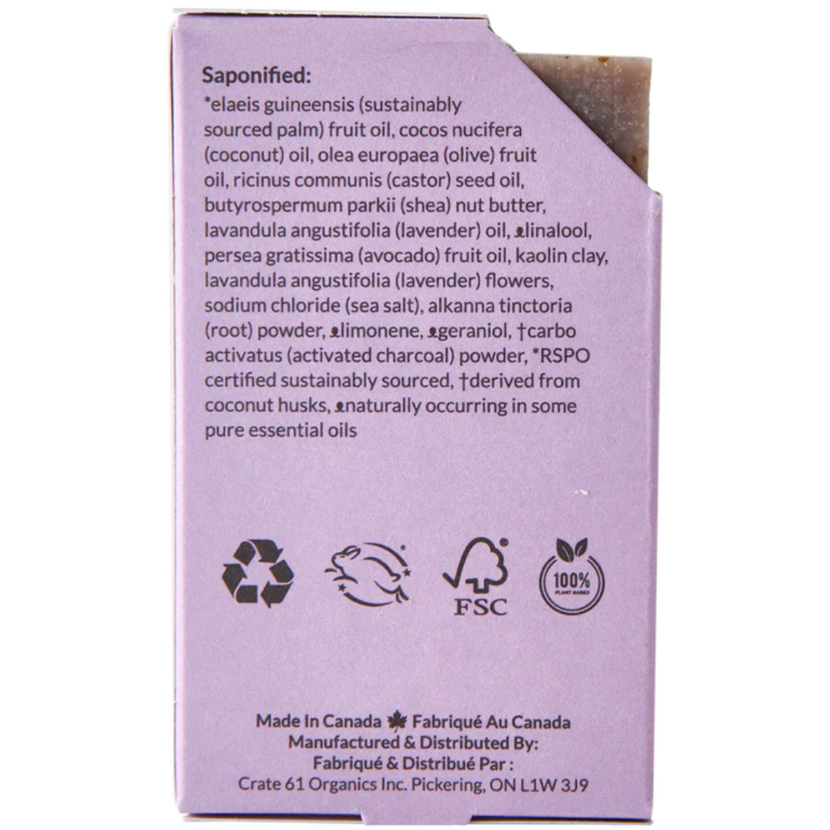 Crate 61 Lavender Bar Soap 110g