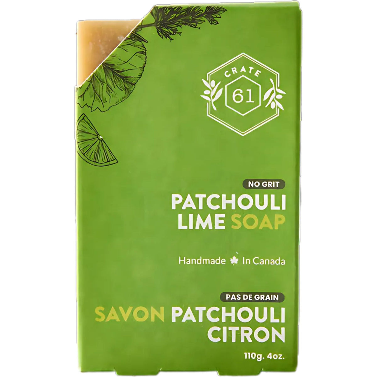 Crate 61 Patchouli Lime Bar Soap 110g