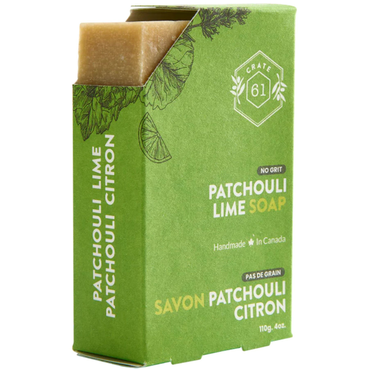 Crate 61 Patchouli Lime Bar Soap 110g