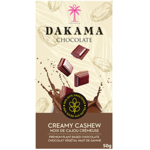 Dakama Creamy Cashew Chocolate Bar 50g