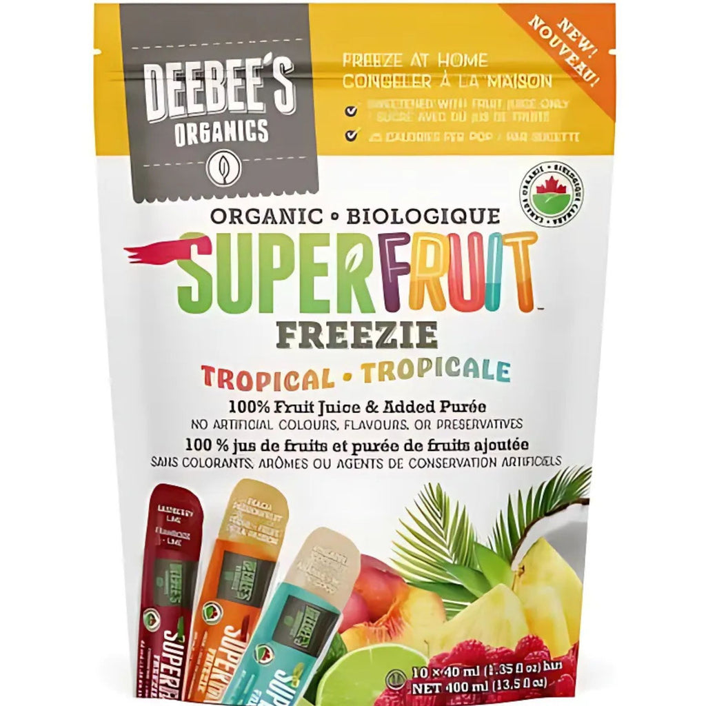 DeeBee's Organic SuperFruit Tropical Freezie Pops 10ct