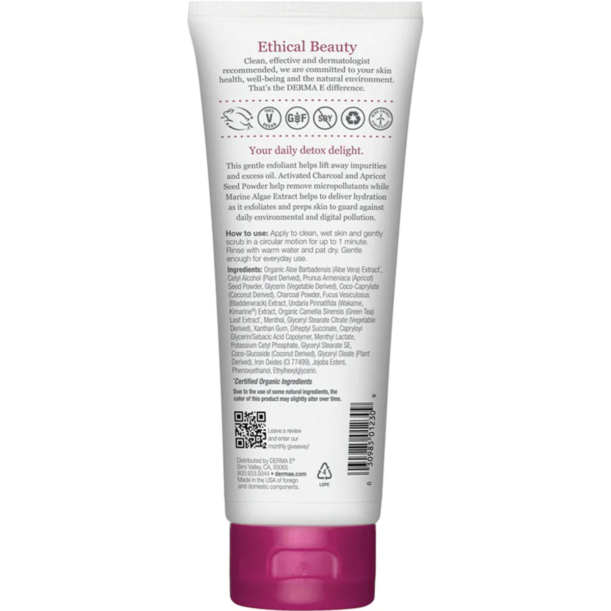 Derma E Purifying Daily Detox Scrub 113g