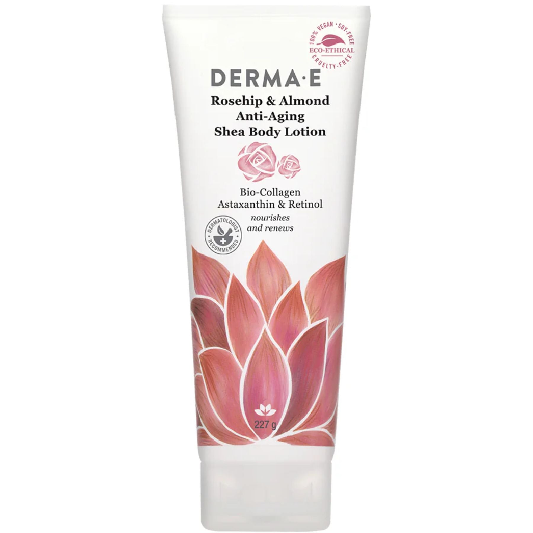 Derma E Rosehip & Almond Anti-Aging Shea Body Lotion 227g