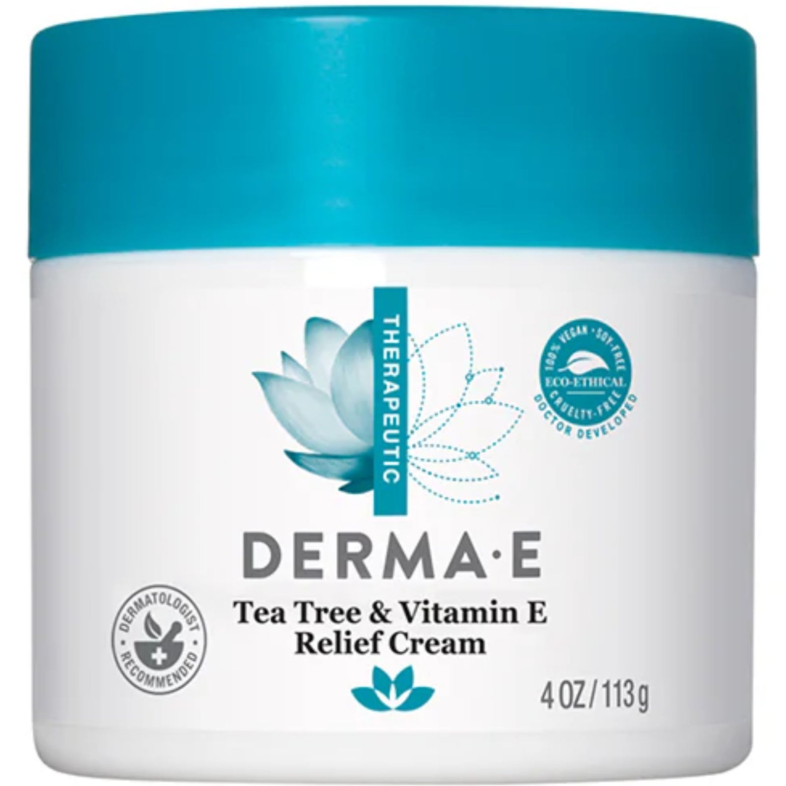 Derma E Tea Tree & Vitamin E Relief Cream 113g
