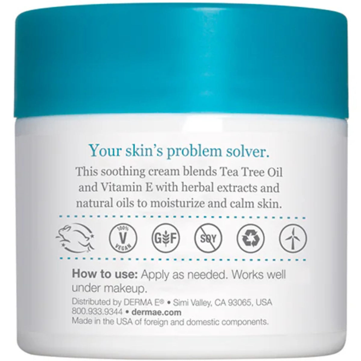 Derma E Tea Tree & Vitamin E Relief Cream 113g