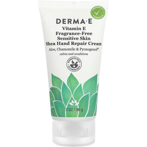 Derma E Vitamin E Fragrance-Free Sensitive Skin Shea Hand Repair Cream 56g