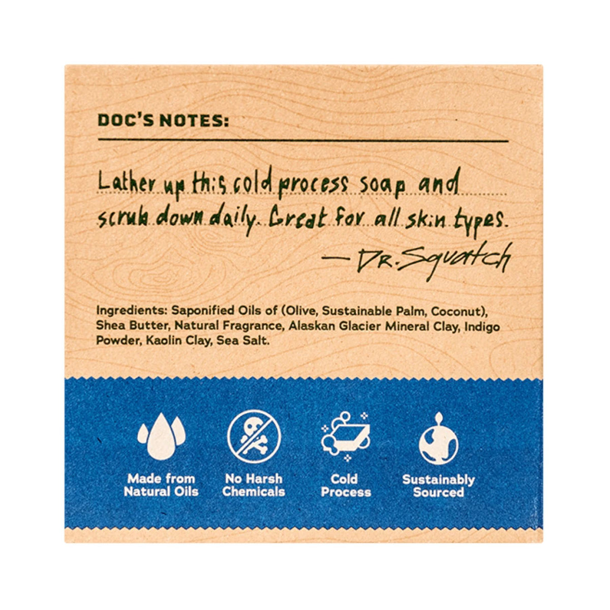 Dr. Squatch Men's Bar Soap Fresh Falls 141g