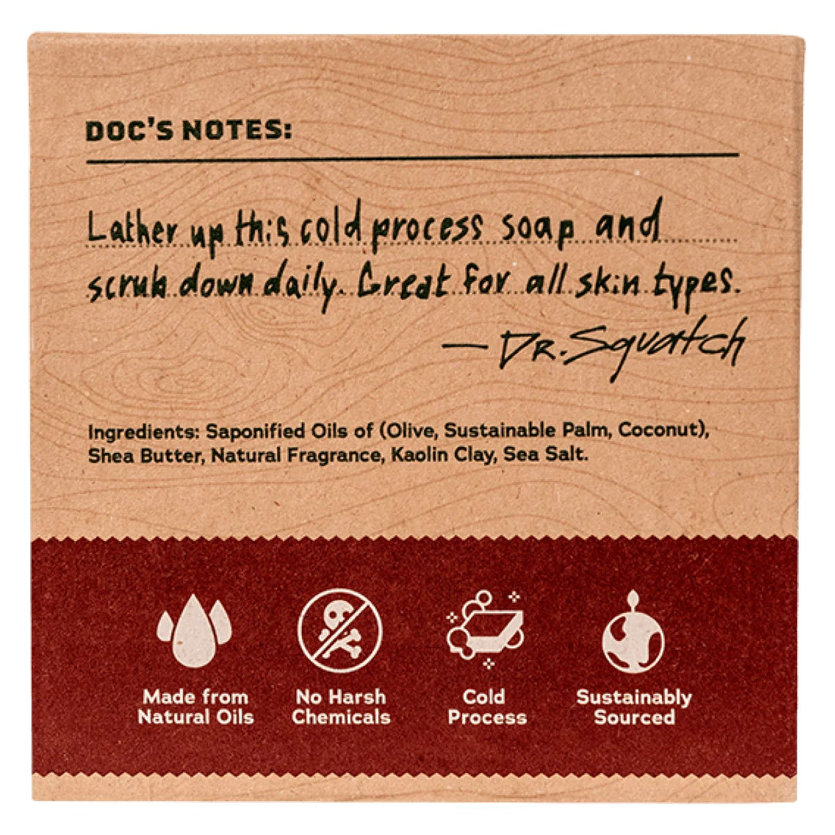 Dr. Squatch Men's Bar Soap Bay Rum 141g