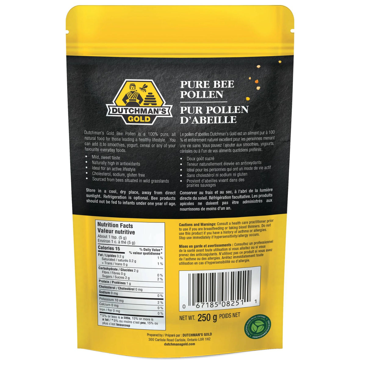 Dutchman's Gold Bee Pollen 500g