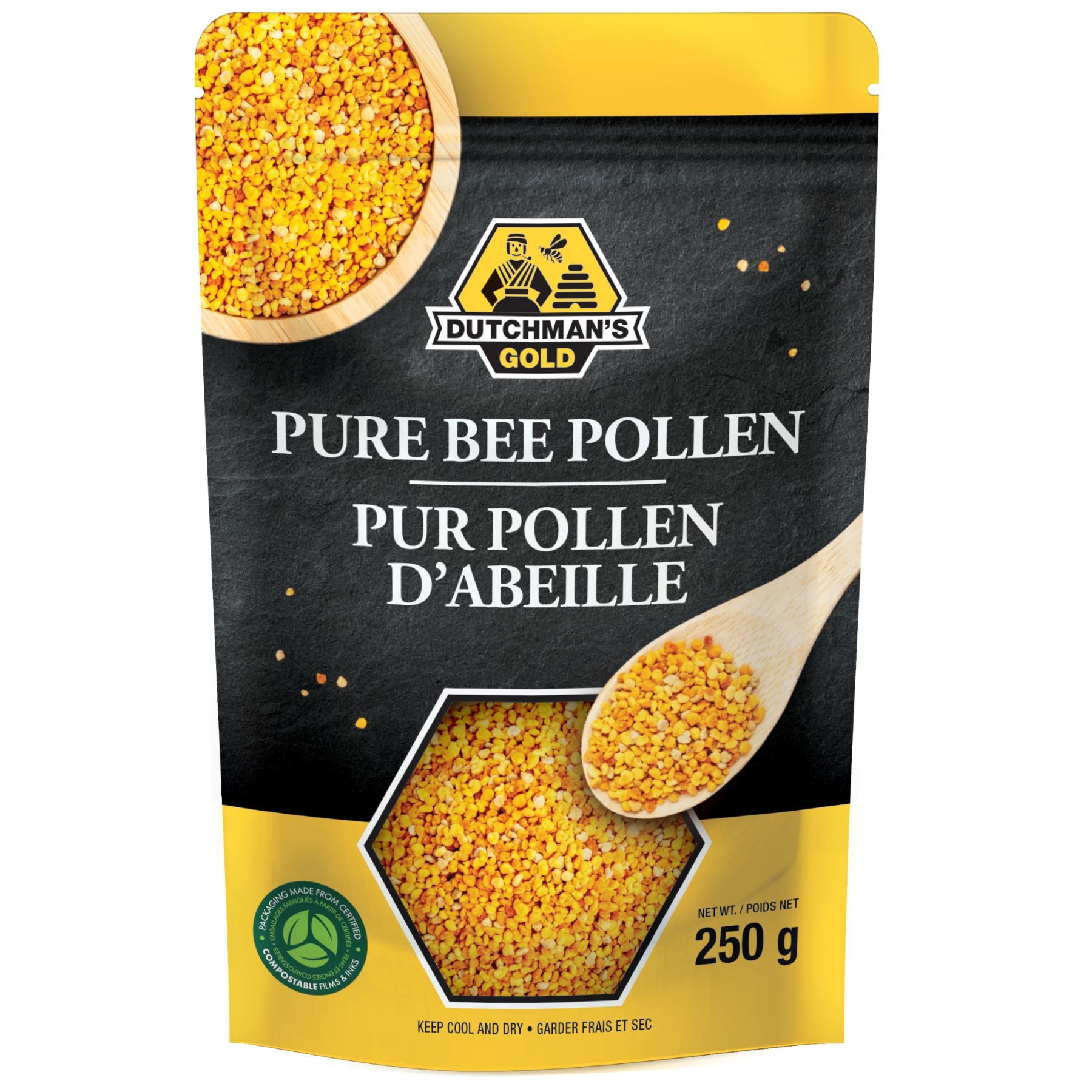 Dutchman's Gold Pure Bee Pollen 250g