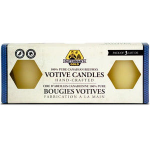 Dutchman's Gold Beeswax Voltive Candles 3ct