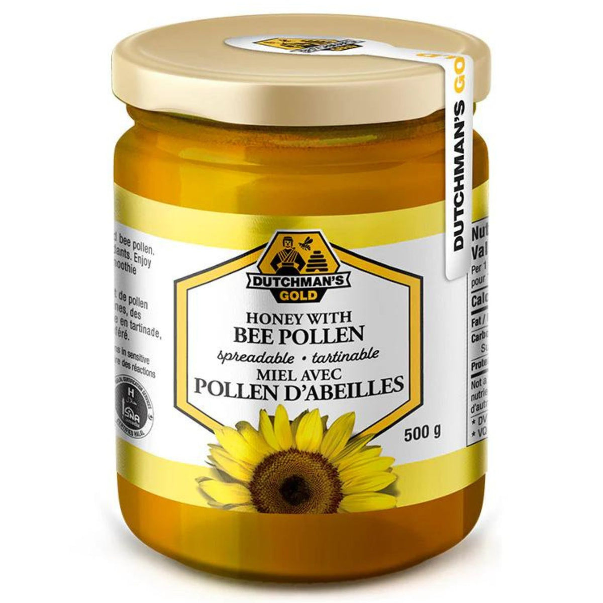 Dutchman's Gold Honey with Bee Pollen 500g