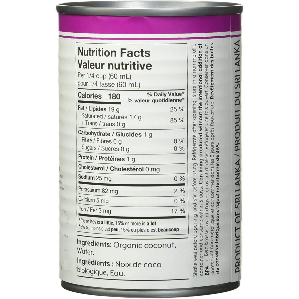 Earth's Choice Organic Heavy Coconut Cream, Guar Gum Free 400ml